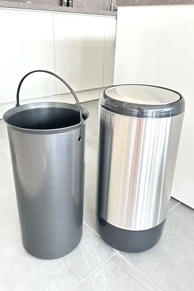 Lima Banyo Mutfak Ofis Döner Kapaklı Çöp Kovası 30 Litre - Resim 2