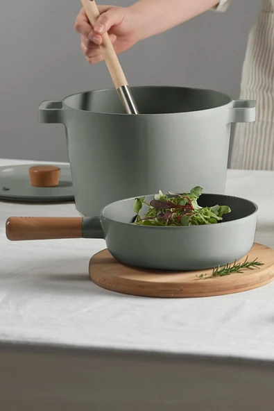 Fika Alüminyum Döküm Wok Tava 26Cm Gri