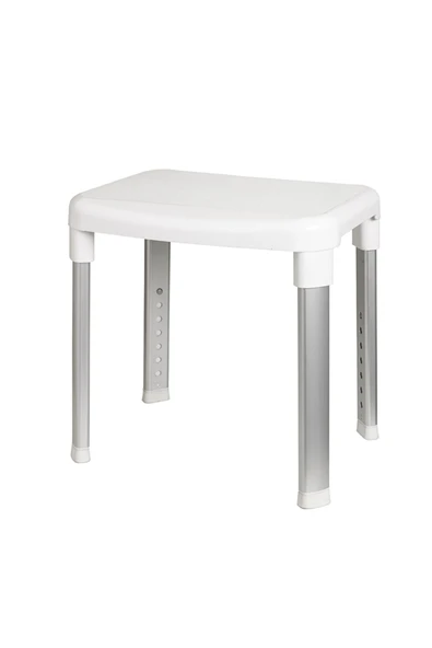 Cappadocıa Paslanmaz Aluminyum Geniş Yüzeyli Banyo Taburesi 130 Kg Taşıma Kapasitesi - 3