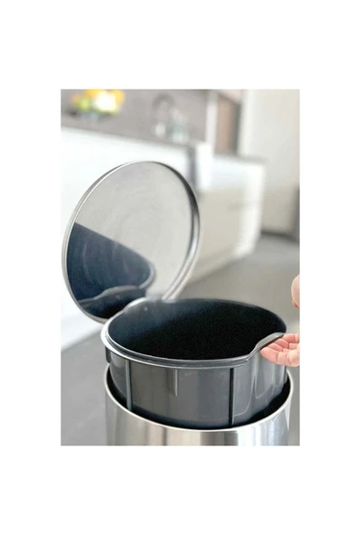 M-E49-30-06 Cigo Pedallı Çöp Kov. 12Lt - Resim 2