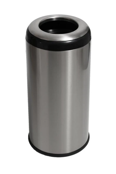 Lima 36 Lt Ağzı Açık Banyo Mutfak Ofis Çöp Kovası Siyah - Resim 7