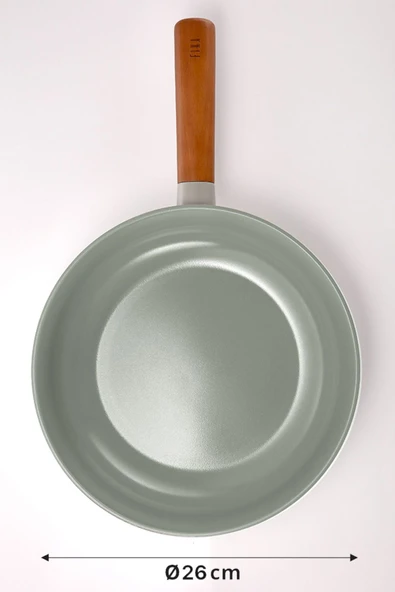 Fika Alüminyum Döküm Wok Tava 26Cm Gri - 3