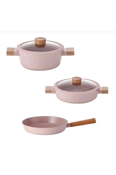 Fika Blossom 5 Parça Tencere Ve Tava Seti