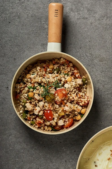 Fika Alüminyum Döküm Wok Tava 26Cm, Bej - 5