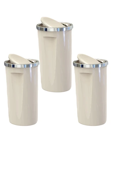 Primanova Lenox Çöp Kovası 35 LT Bej M-E76-09 ( 3 ADET ) ürün görseli