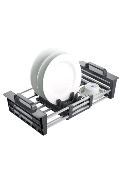 Plastik Primanova Bulaşıklık Bianka Genişletilebilir Lavabo Üstü D-14659 Gri 35 x 45 ürün görseli 1