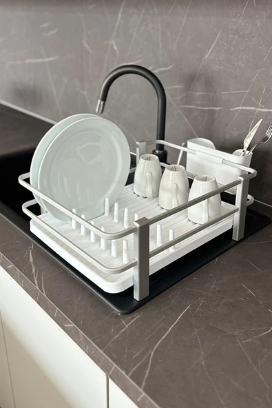 Blanca Paslanmaz Aluminyum Bulaşıklık-Beyaz - Resim 2