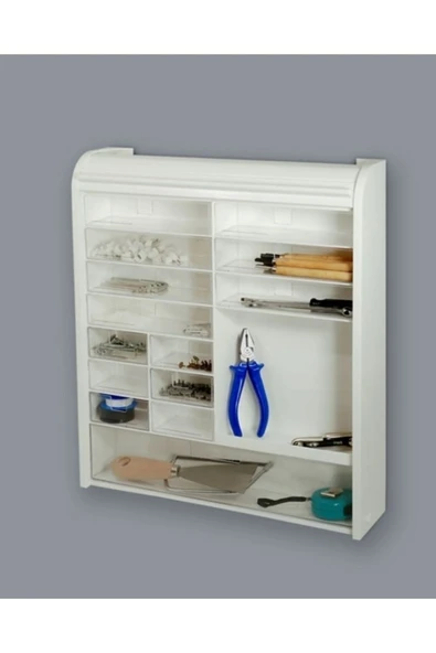 Primanova 092 Panjurlu Çok Amaçlı Kilitli Ecza Ve Banyo Dolabı - Resim 3