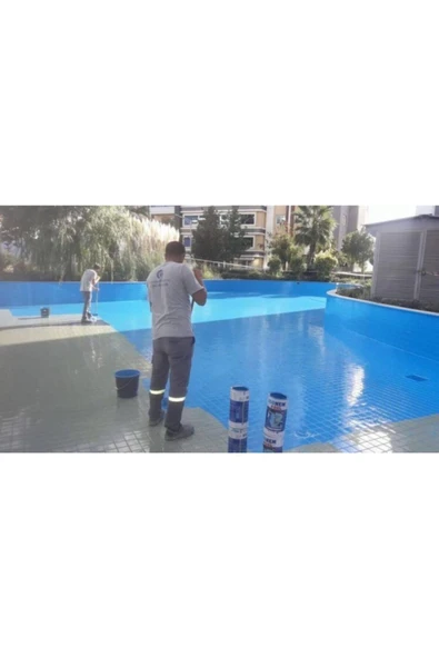 Pool Havuz Boyası 4+0,5 Kg = 4,5 Kg Renk : Mavi Çift Kompenatlı - 2