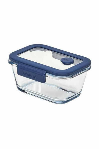 Fika Glace Vakumlu Cam Saklama Kabı Seti Mavi 5 Parça - 2