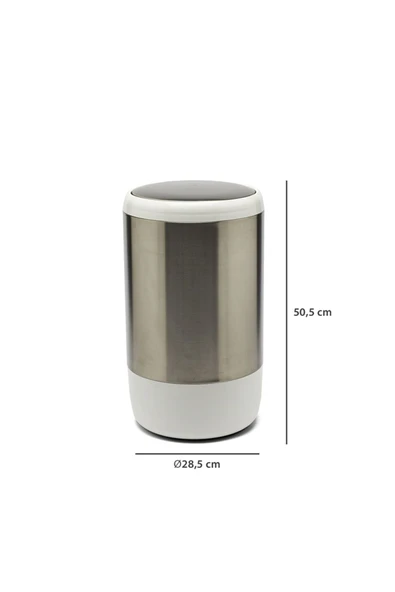 Lima 20 Lt Mutfak Banyo Ofis Çöp Kovası Iç Kovalı Beyaz - 8