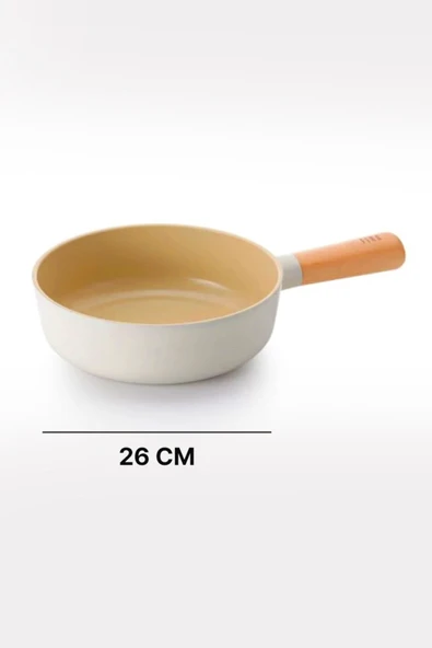Fika Alüminyum Döküm Wok Tava 26Cm, Bej - 3