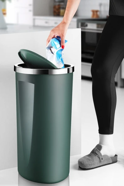 Lenox 35 Litre Çöp Kovası - Yeşil - Resim 2