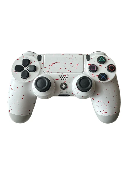 DualShock 4 V2  Red Splatter Edition ZCT2 Kablosuz PS4 Oyun Kolu - 1