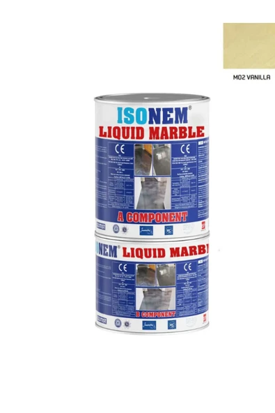 Isonem Liquid Marble Sıvı Mermer -Tezgah Ve Zemin Boyası 1KG - 1