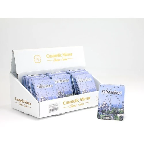 Taşlı İstanbul Tasarımı El Aynası İnce Model 14 ürün görseli