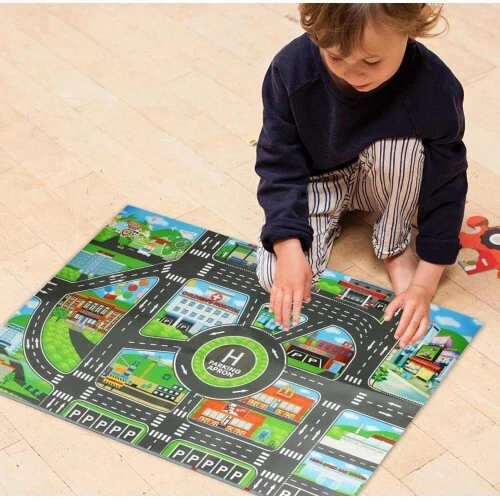 Çocuk Oyun Matı (Mutlu Şehir Hayatı) ürün görseli