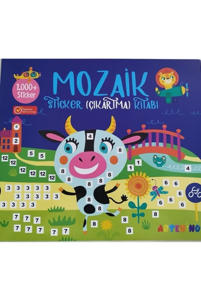 MOZAİK STİCKER ÇIKARTMA KİTABI - LACİVERT ürün görseli