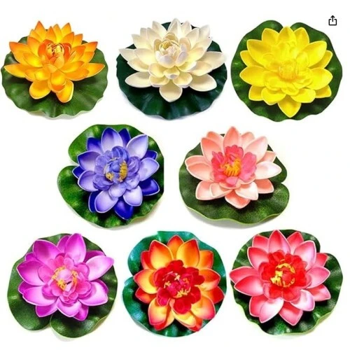 Dekoratif Yapay Lotus Çiçeği - Resim 3