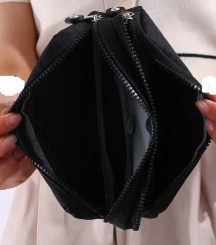 Relaxion Açık Yeşil İki Gözlü Krinkıl Kumaş Kalem Çantası Kalemlik 124 - 2