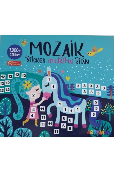 MOZAİK STİCKER ÇIKARTMA KİTABI - TURKUAZ ürün görseli