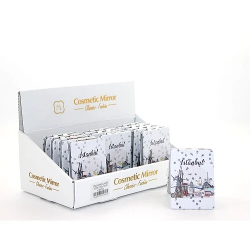 Taşlı İstanbul Tasarımı El Aynası İnce Model 13 ürün görseli