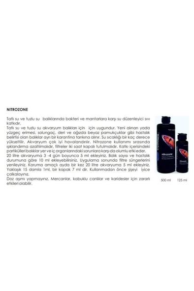 Crystalpro Nitrozone 125ML Mantar Dış Parazit Ilaç Skt: 09/2028 - Resim 2