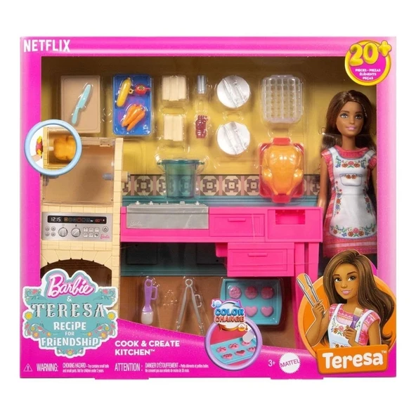 CEYLAN ADAM JCT06 Teresa ve Mutfağı Oyun Seti - Barbie and Teresa Recipe for Friendship