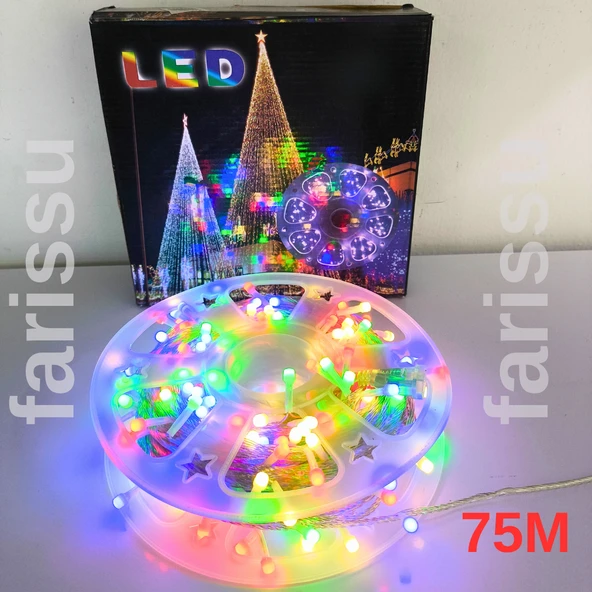 75 Metre RGB Peri LED Işık – Fişli Dış Mekan Dekoratif Aydınlatma Şerit Led - 3