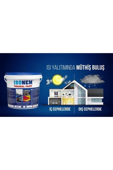 Thermal Paint Isı Yalıtım Boyası Beyaz 5L - Resim 3