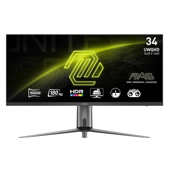 MSI MAG 345CQR 34" 1 ms WQHD Curved 180 Hz Oyuncu Monitörü