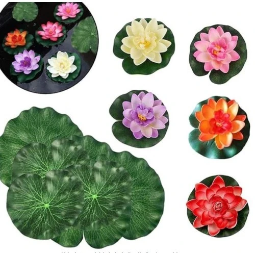 Dekoratif Yapay Lotus Çiçeği - Resim 4