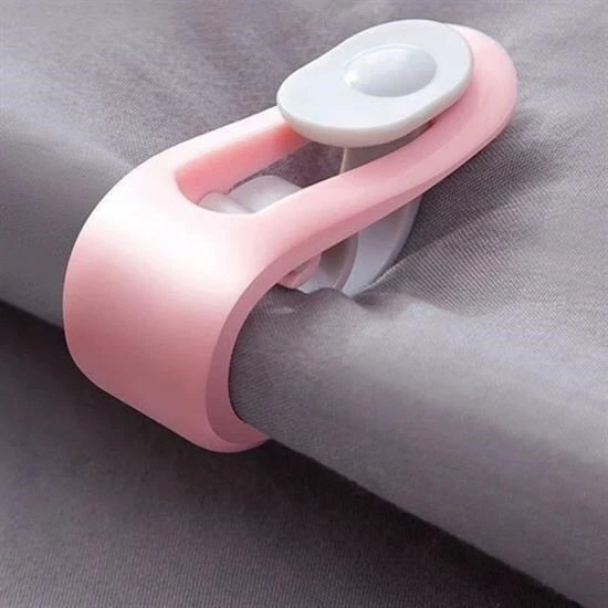 4 Adet İğnesiz Yorgan Çarşaf Ve Perde Tutucu Sabitleyici Kaydırmaz Örtü Düzenleyici Klips - Resim 7