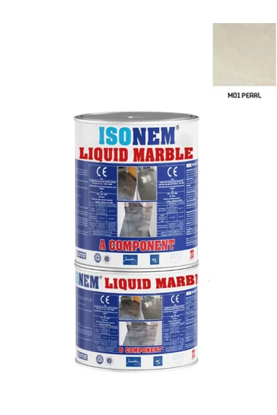 Isonem Liquid Marble Sıvı Mermer -Tezgah Ve Zemin Boyası 2.5KG - 1