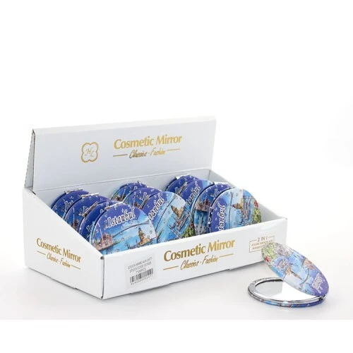 Taşlı İstanbul Tasarımı El Aynası İnce Model 16 ürün görseli