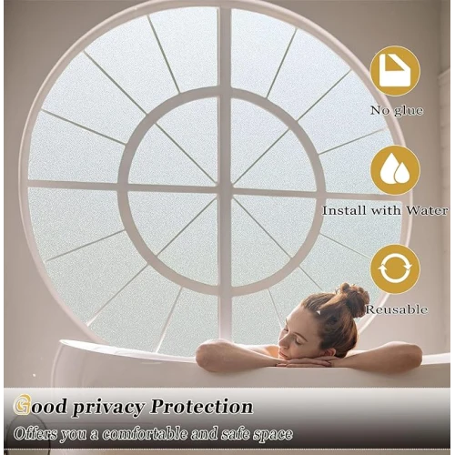 UV Engelleyici Buzlu Cam Filmi 3 Metre x 45 Cm. - Resim 2