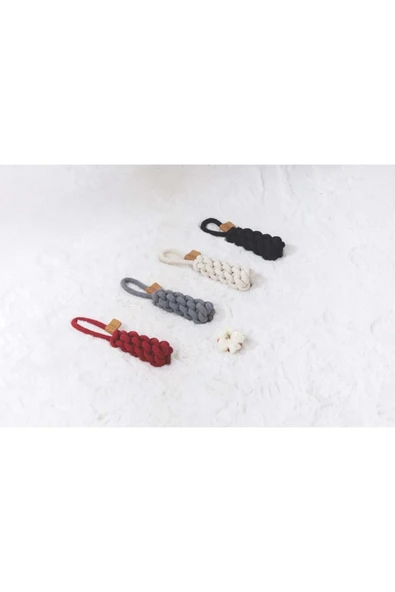 M-PETS Coto Whıte Loop Bar 22cm Örgü Oyuncak - Resim 3