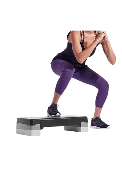 Fitness Set Step Tahtası + Pilates Direnç Bandı + 10 mm Kalın Spor Matı Seti – Evde Spor İçin İdeal - 3