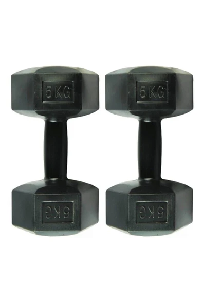 Arbentedarik Dambıl Seti 2x5 Kg + Atlama İpi + 4 Kg Kettle Bell Seti – Evde Fitness İçin Uygun - Resim 3