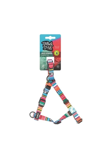 M-PETS Urban Style Jazz Strıpes Göğüs Tasması (S) - 1