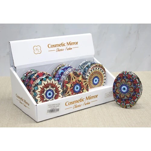 Taşlı El Aynası Oval İnce Model 5 ürün görseli