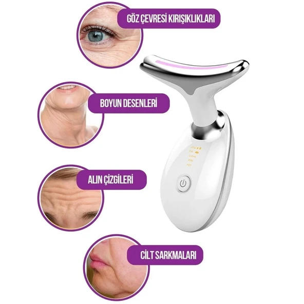 7 Farklı Işık Modlu Titreşimli Boyun Ve Yüz Ems Güzellik Cihazı - Resim 5
