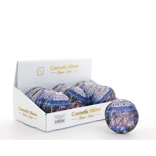 Taşlı İstanbul Tasarımı El Aynası Kalın Model 13 ürün görseli