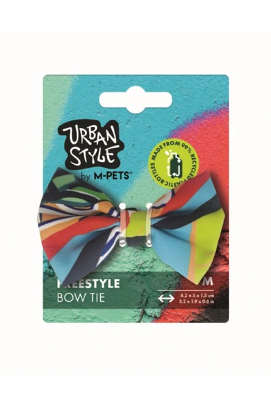 M-PETS Urban Style FreeStyle Kedi ve Köpek Papyonu M (8,2 cm)