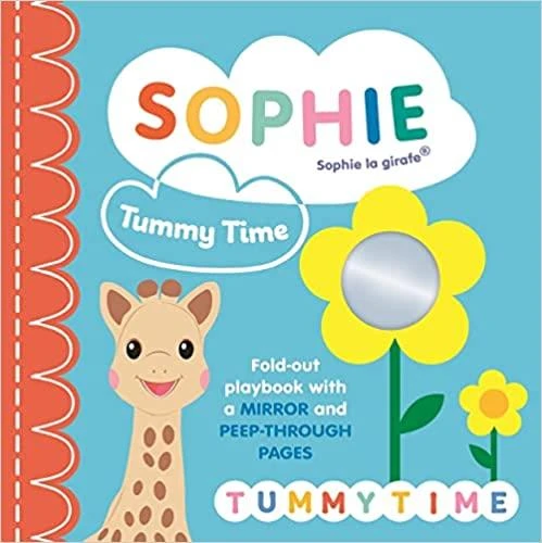 Sophie la Girafe Tummy Time: A fold-out playbook with a mirror and peep-through pages Board book ürün görseli