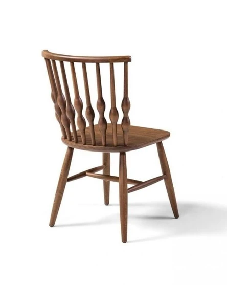 Natura Retro Ahşap Ceviz Sandalye - Resim 12