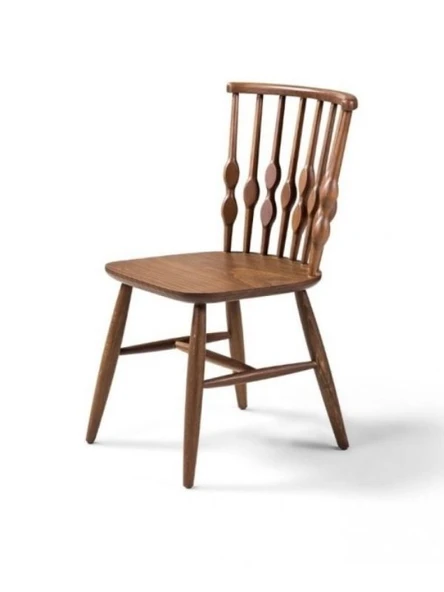 Natura Retro Ahşap Ceviz Sandalye - Resim 11