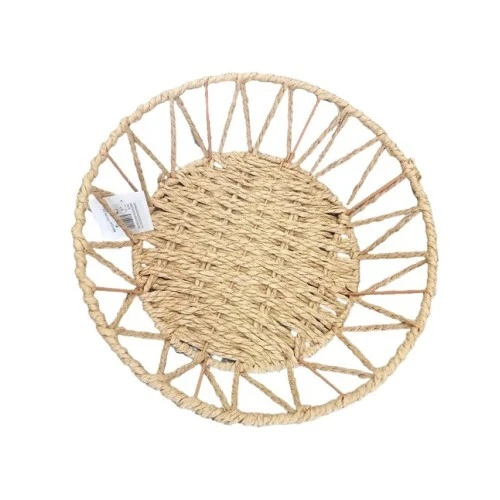 Doğal Örgü Yuvarlak Sepet ürün görseli