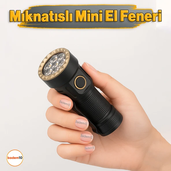 30W 800 Lümen Usb Şarjlı Ledli Kamp Taktik El Feneri Su Geçirmez Metal Gövde Araç Yüksek Işık Gücü - Resim 2