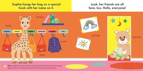 Sophie la Girafe  Sophie goes to Nursery Board book - Resim 2